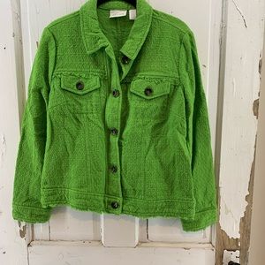 Chico’s Green Nubby Jacket